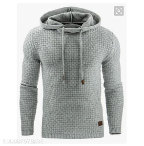 Fashion Plain Jacquard Weave Hoodie