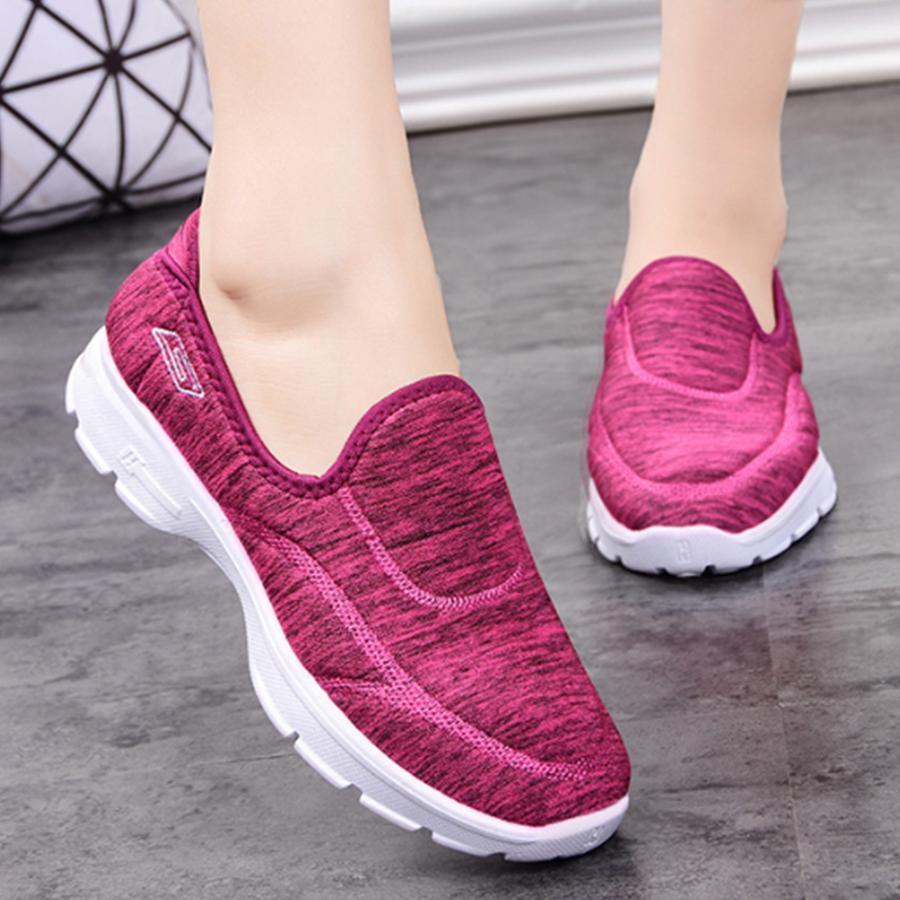 Flat  Cotton  Round Toe  Casual Sneakers