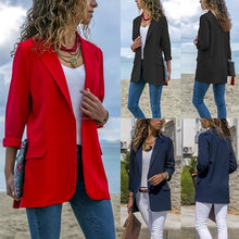 Load image into Gallery viewer, Fashion Lapel Long Sleeve Pocket Jacket