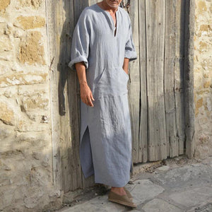 Casual Cotton/Linen Loose Long Shirt