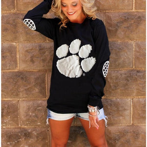 Printed Long Sleeve Hoodie