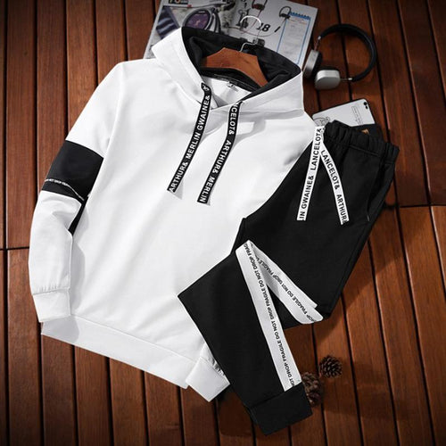 Men Hooded Sport Suit