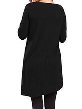 Load image into Gallery viewer, Round Neck  Single Breasted  Plain Shift Dress