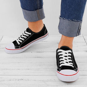 Plain  Flat  Criss Cross  Round Toe  Casual Sneakers