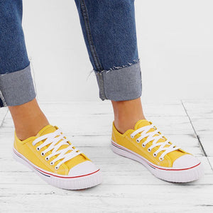 Plain  Flat  Criss Cross  Round Toe  Casual Sneakers