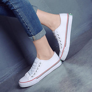 Plain  Flat  Criss Cross  Round Toe  Casual Sneakers