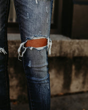 Load image into Gallery viewer, Ripped Jeans Wear White Trim Pants