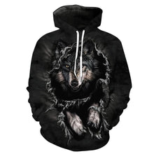 Load image into Gallery viewer, Wild Wolf Pattern Hoodie