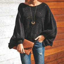 Load image into Gallery viewer, Pure Color Loose   Jumper OL Commuter Hollow Knit Sweater