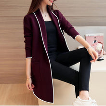 Load image into Gallery viewer, Pure Color Fashion Lapel With Loose Long Sleeve Coat