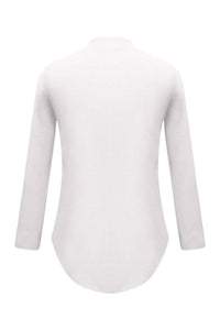 V Neck  Plain  Blouses