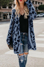 Load image into Gallery viewer, Collarless  Flap Pocket  Leopard Printed Cardigans