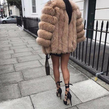 Load image into Gallery viewer, Fashion Faux Fur Long Sleeve Coats