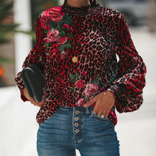 Load image into Gallery viewer, Ladies Leopard Print Blouse