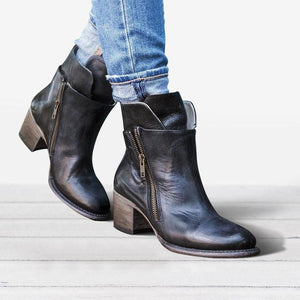 Fashion Leather Durable Women's Boots