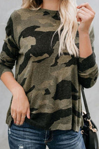 Round Neck Camouflage T-Shirts