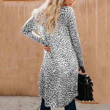 Load image into Gallery viewer, Collarless  Leopard Print Outerwear