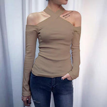 Load image into Gallery viewer, Fashion Strapless Long-Sleeved T-Shirt