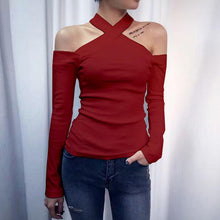 Load image into Gallery viewer, Fashion Strapless Long-Sleeved T-Shirt