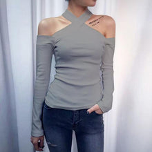 Load image into Gallery viewer, Fashion Strapless Long-Sleeved T-Shirt