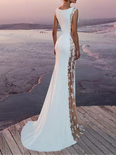 Load image into Gallery viewer, Sexy See-Through Sleeveless Fishtail Evening Dress