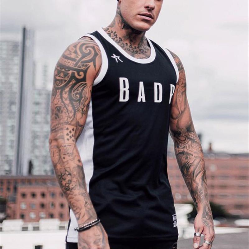 Color Matching Slim Mesh Sports Vest