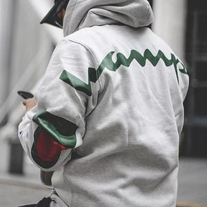 Fashion Street Solid Color Loose Hoodie