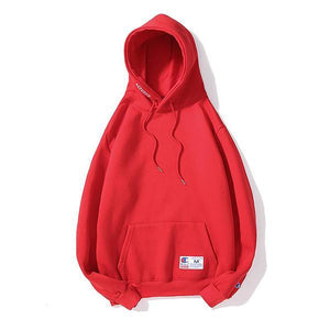 Fashion Street Solid Color Loose Hoodie