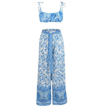 Load image into Gallery viewer, Sexy Off Shoulder Floral Printed Two Piece Suit Jumpsuit