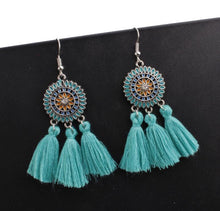 Load image into Gallery viewer, Bohemian Hollow Tassel Earrings Retro Creative Alloy Earrings