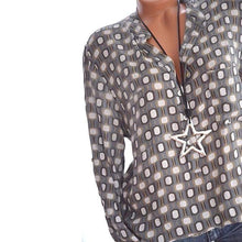 Load image into Gallery viewer, V Neck  Loose Fitting  Geometric Blouses