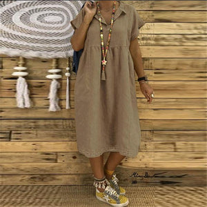 2019 Summer Plain Loose Dress