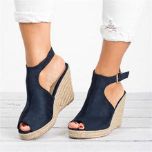 Load image into Gallery viewer, Fashion Wedge Heel Toe Sandals