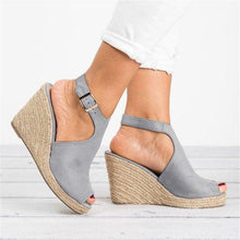 Load image into Gallery viewer, Fashion Wedge Heel Toe Sandals