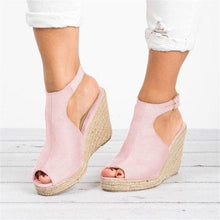 Load image into Gallery viewer, Fashion Wedge Heel Toe Sandals