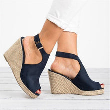 Load image into Gallery viewer, Fashion Wedge Heel Toe Sandals