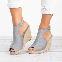 Load image into Gallery viewer, Fashion Wedge Heel Toe Sandals