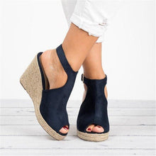 Load image into Gallery viewer, Fashion Wedge Heel Toe Sandals