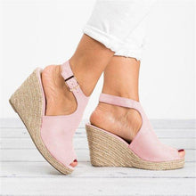 Load image into Gallery viewer, Fashion Wedge Heel Toe Sandals