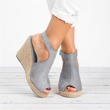 Load image into Gallery viewer, Fashion Wedge Heel Toe Sandals