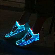 Load image into Gallery viewer, Men&#39;s Led Light   Charging Color Sneakers