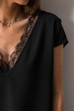 Load image into Gallery viewer, V Neck  Decorative Lace  Plain  Blouses