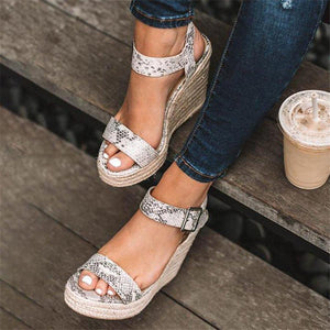 Fashion Twine   Woven Wedge Sandals