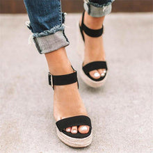 Load image into Gallery viewer, Fashion Twine   Woven Wedge Sandals