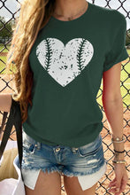 Load image into Gallery viewer, Round Neck Heart Printed T-Shirts