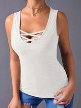 Load image into Gallery viewer, Scoop Neck Sexy Sleeveless Plain Fitting Camis