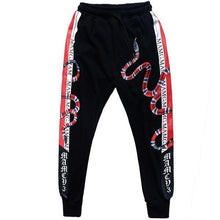 Load image into Gallery viewer, Men&#39;s Fashion Colorblock Python Print Jogger Pants