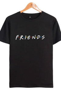 Round Neck  Letters T-Shirts