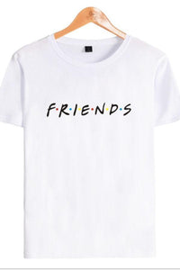 Round Neck  Letters T-Shirts