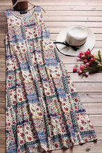 Load image into Gallery viewer, Bohemian Style Digital Print Long Sleeveless Dress